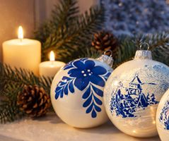 klassiske hvide julekugler glas 8 cm